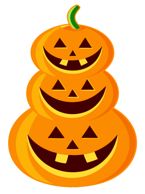 Cute Jack O Lantern Tower - Halloween Pumpkin Clipart