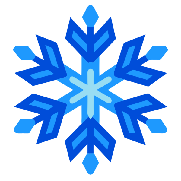 Blue Snowflake Clipart