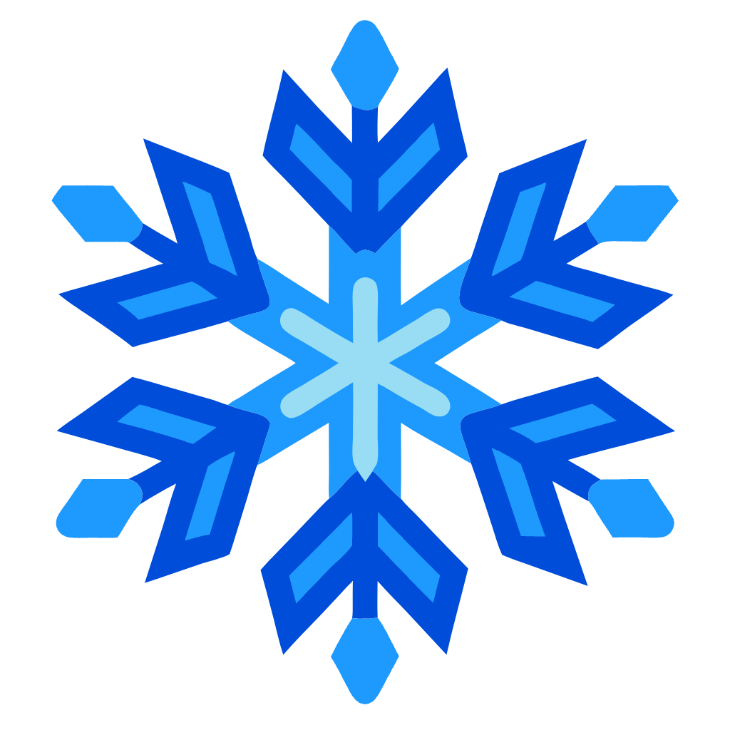 Blue Snowflake Clipart