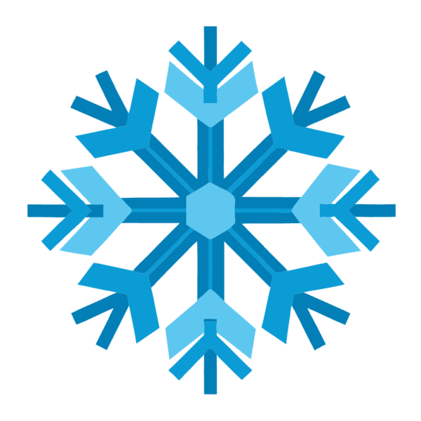 Blue Winter Snowflake Clipart