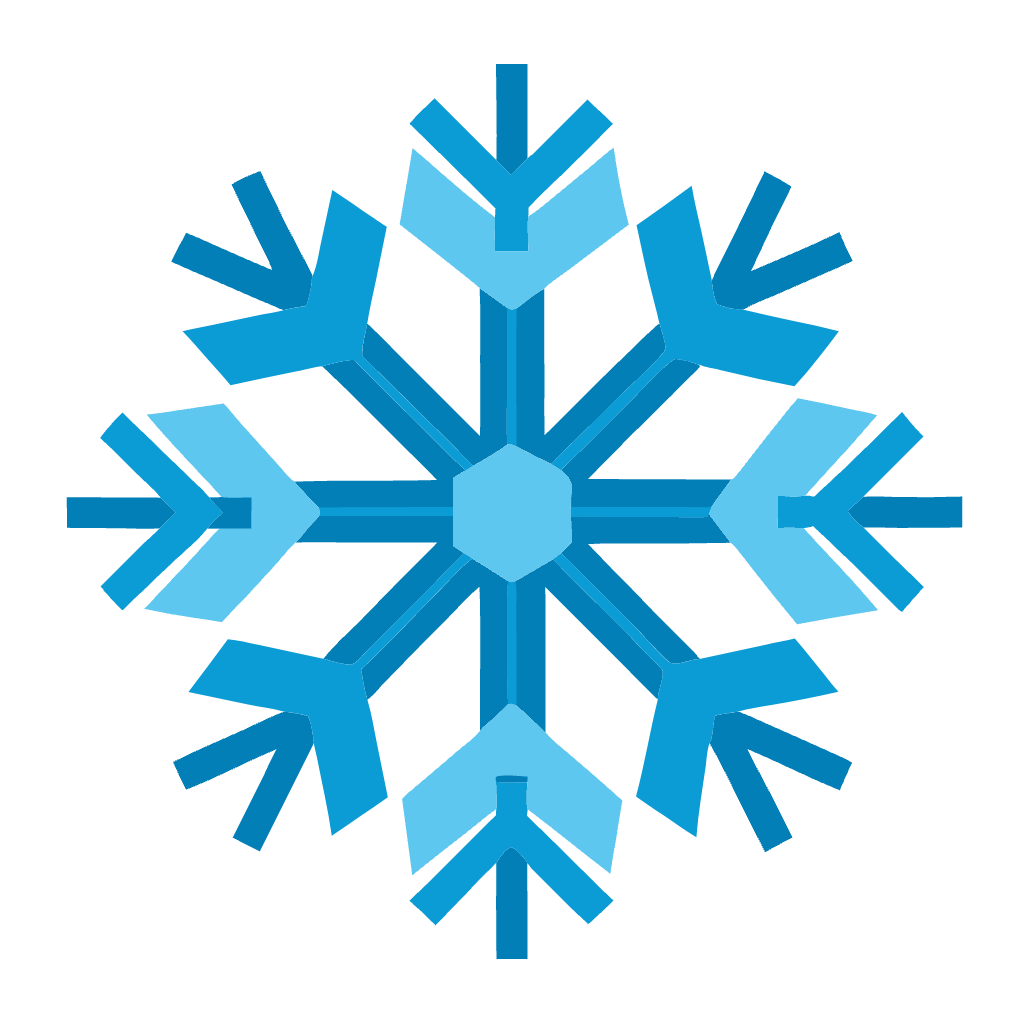 Blue Winter Snowflake Clipart