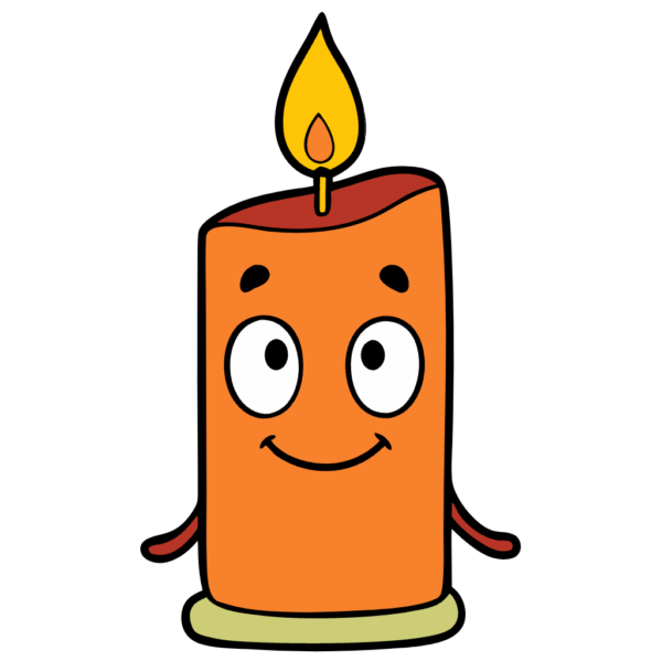 Cartoon Candle Clipart