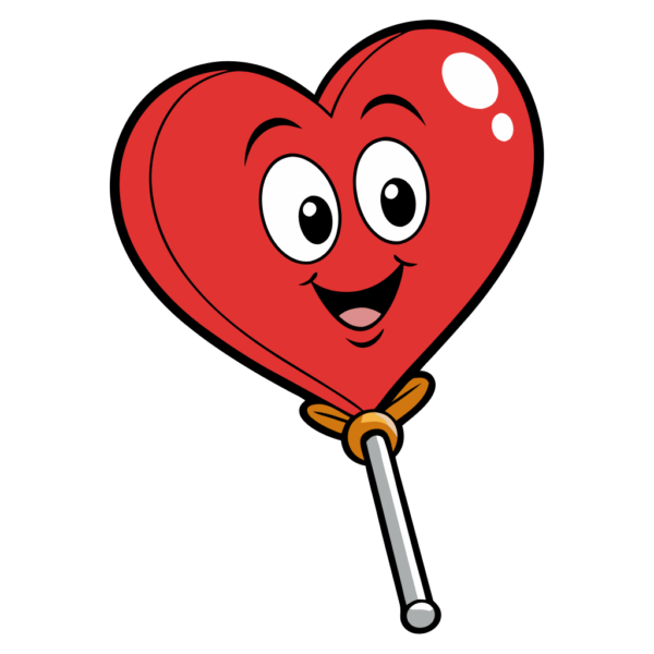 Cartoon Red Heart Clipart