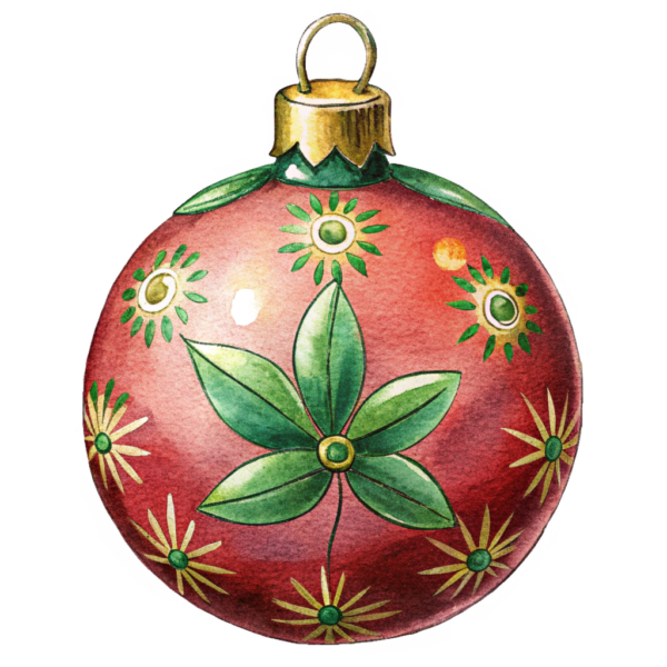 Christmas Ornament Clipart – Ball Vintage 04