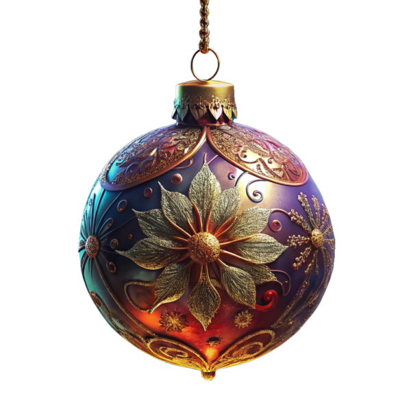 Christmas Ornament Clipart – Ball Vintage 07