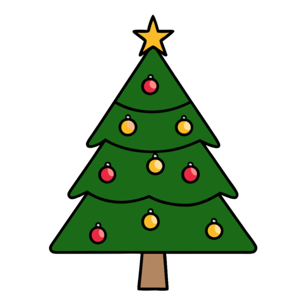 Christmas Tree Simple Clipart