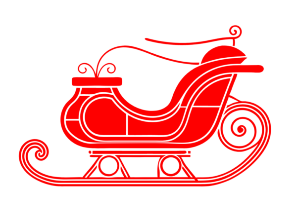 Clipart of Santa's Sleigh