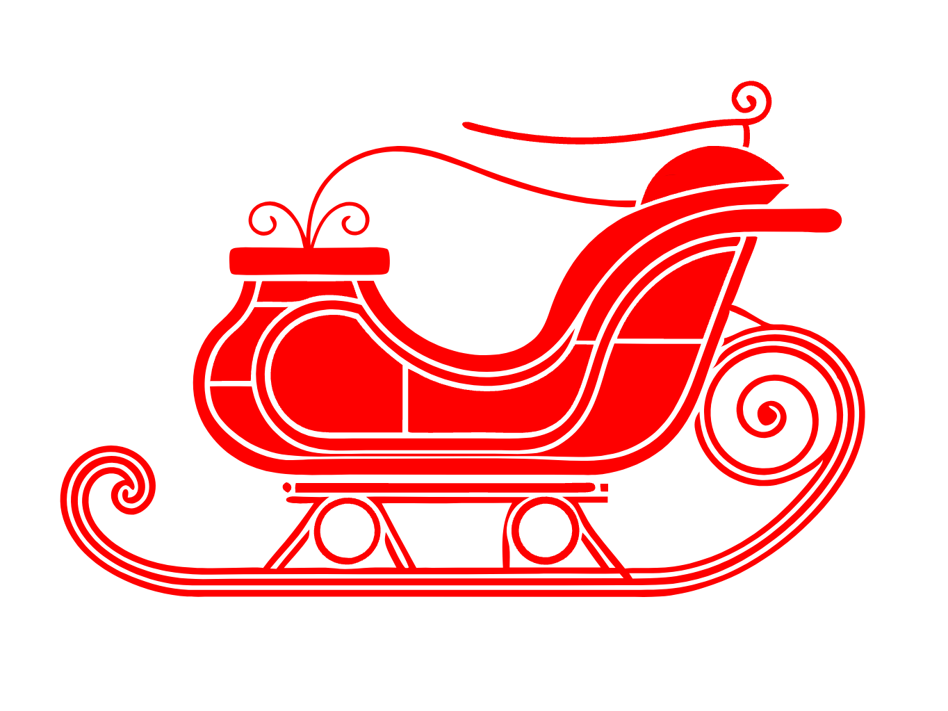Clipart of Santa's Sleigh