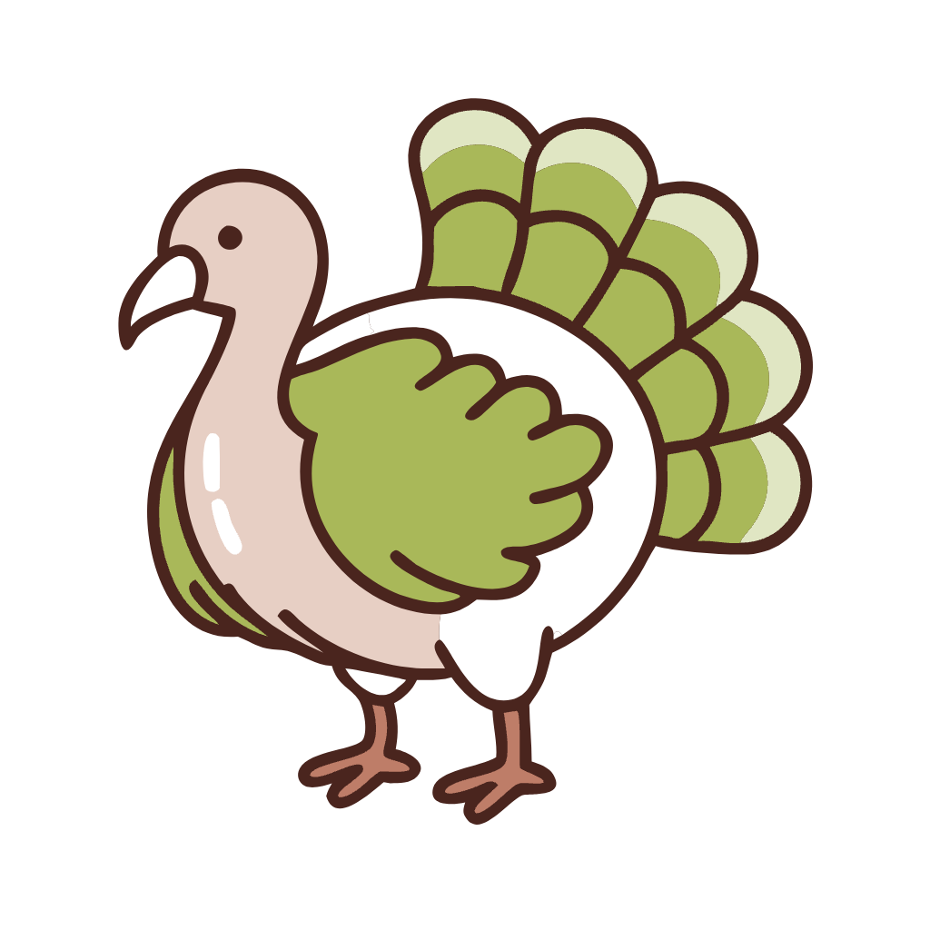 Colored Outline - Turkey Png