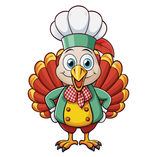 Cartoon Illustration Turkey Chef Clipart