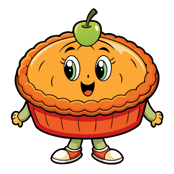 Cute Apple Pie - Clipart