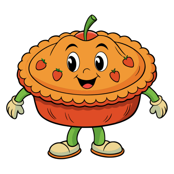 Cute Apple pie - Clipart 02