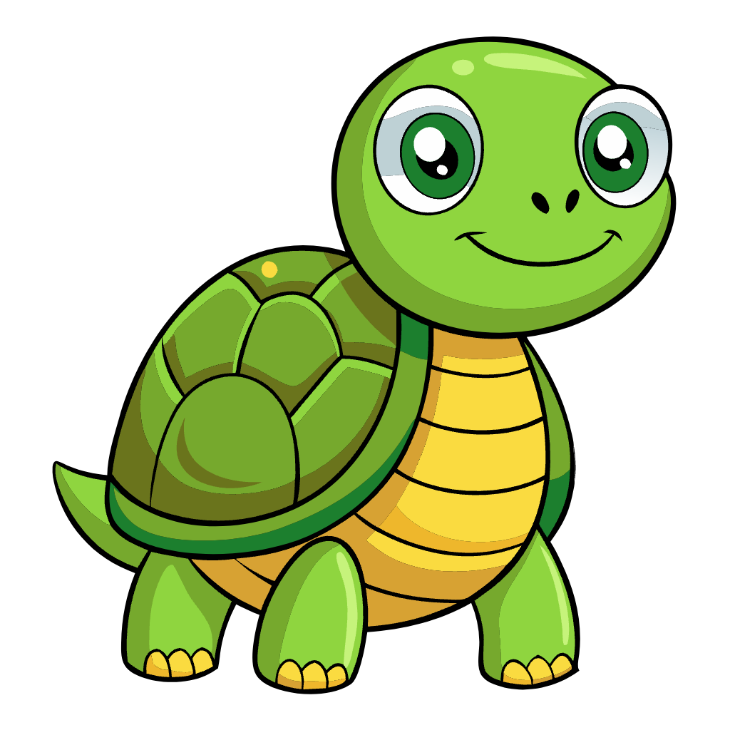 Cute Cartoon Turtle Clipart