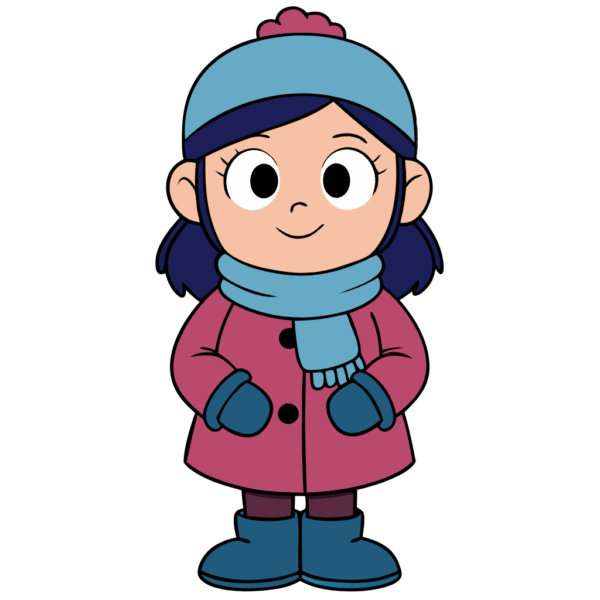 Cute Girl Winter Clipart