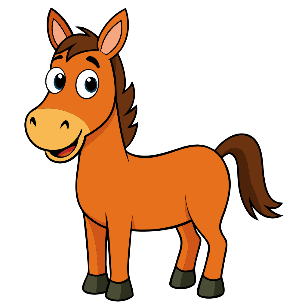Cute Horse Clipart - Winter