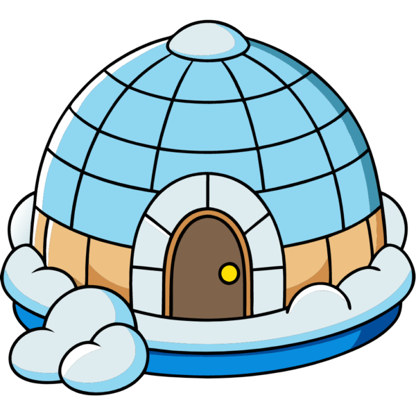 Cute Igloo Clipart