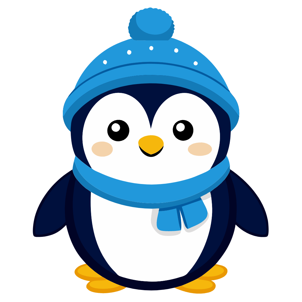 Cute Penguin Winter Clipart