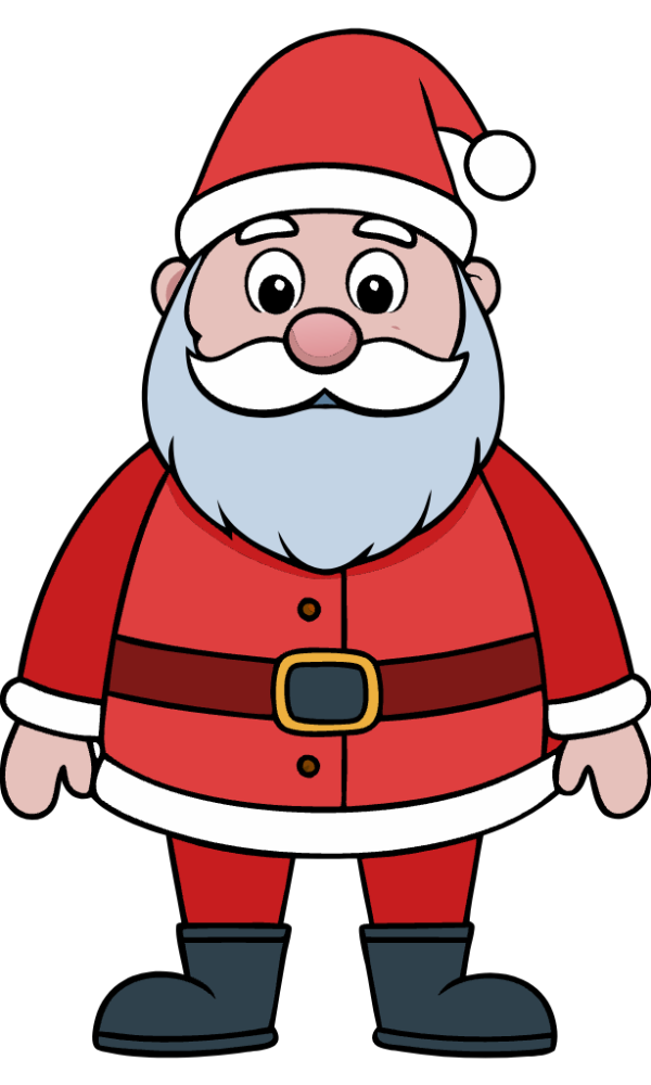 Cute Santa Clipart - Standing