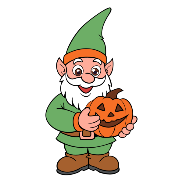 Halloween Gnome Clipart