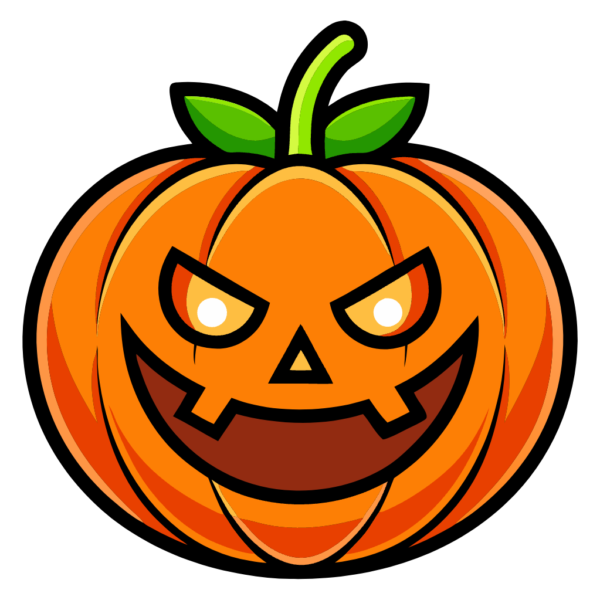 Pumpkin Face Clipart - Scary