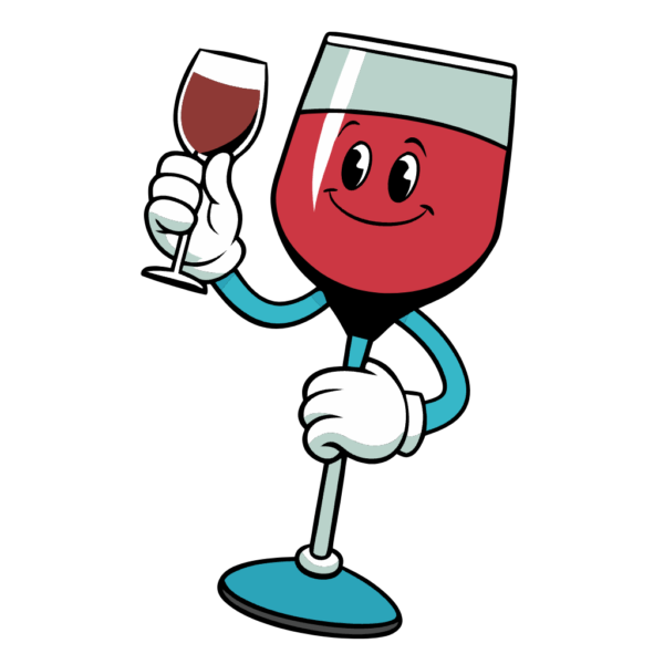 Hand Hold Wine glass- Clipart