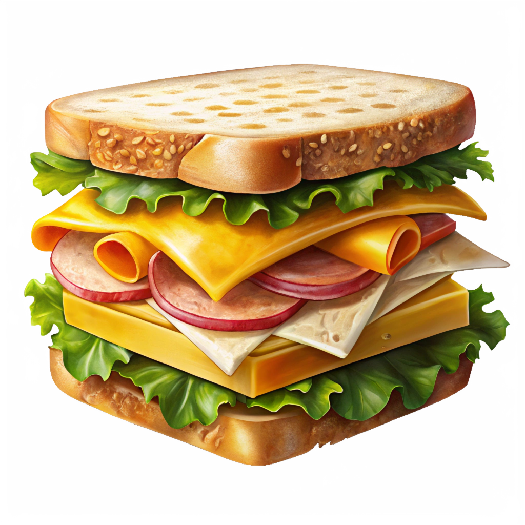 Honey - Turkey - Cheese Sandwich 01