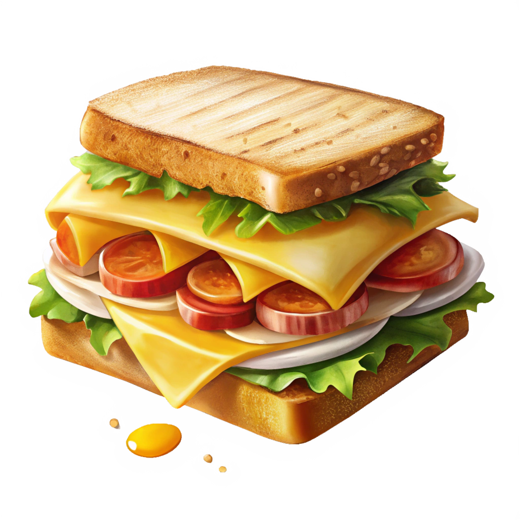 Honey - Turkey - Cheese Sandwich 02