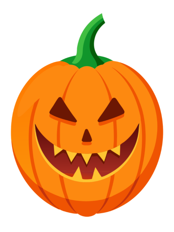 Scary Jack o Lantern Pumpkin Clipart