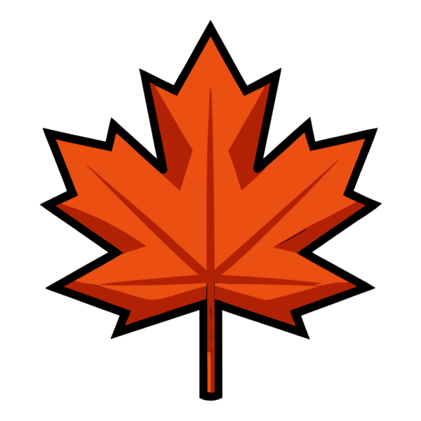 Symmetrical Maple Leaf Clipart