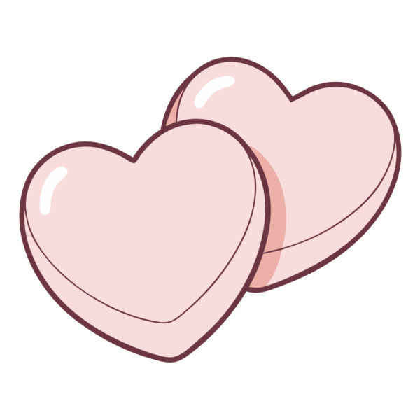 Pink Heart Valentines Clipart