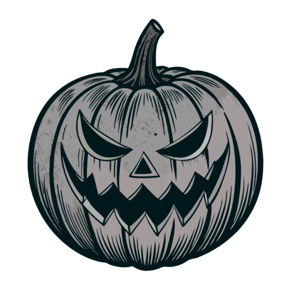 Scary Pumpkin Clipart Free - Black Png