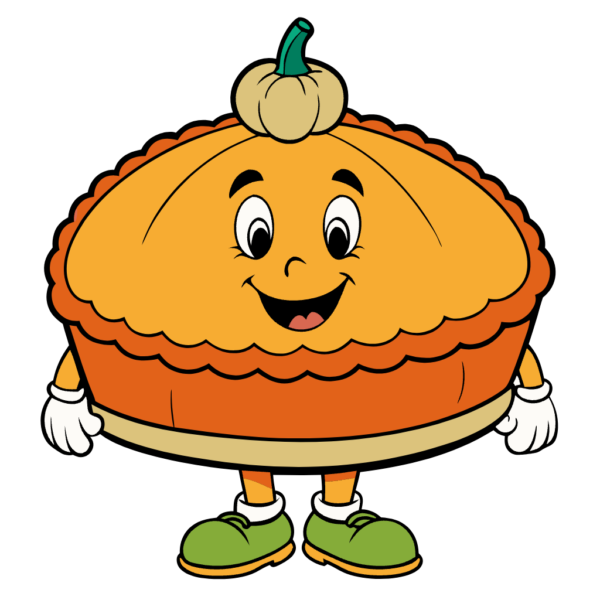 Cute Pumpkin Pie Clipart