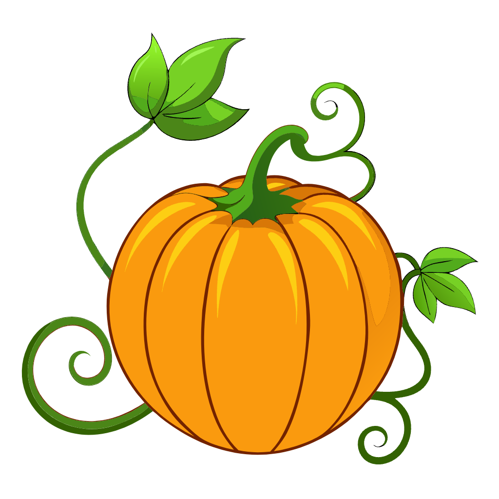 Pumpkin -green Vine Clipart