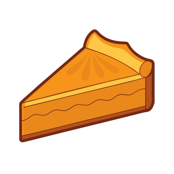 Pumpkin Pie Slice Clipart