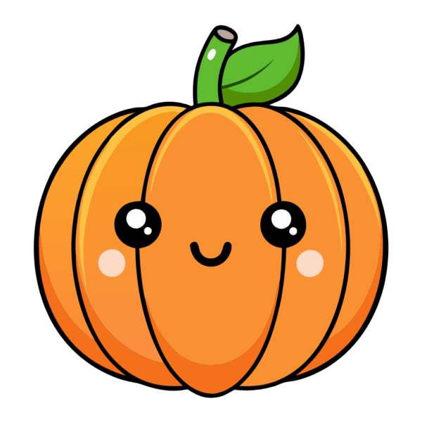 Kawaii Pumpkin Clipart Free