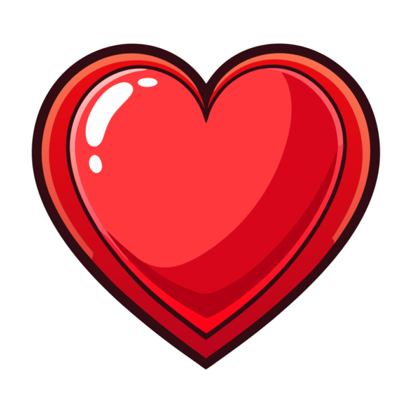 Red Heart Clipart