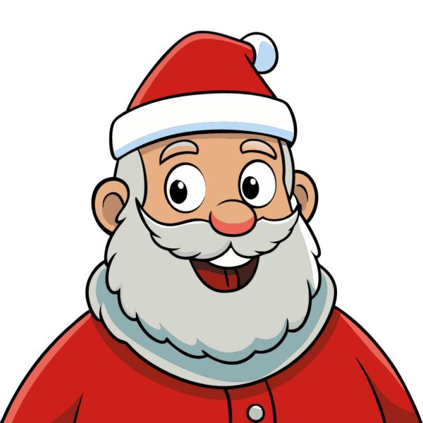 Cute Smiling Santa Claus Clipart