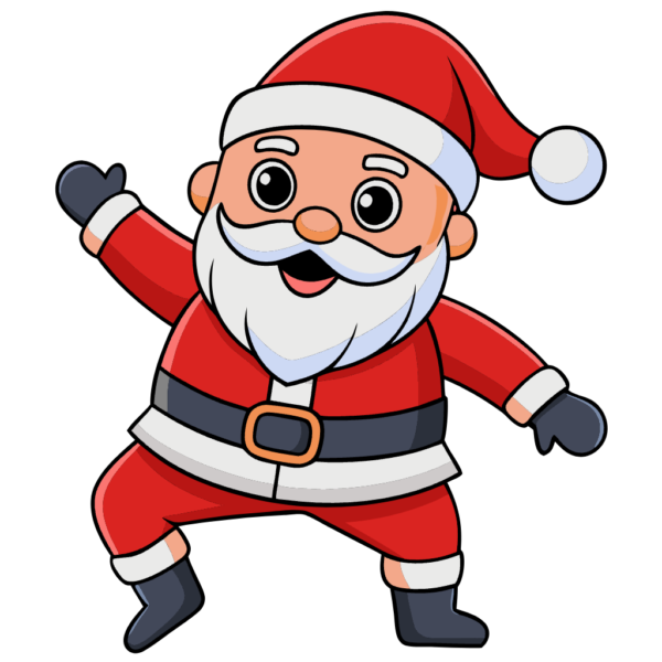 Dancing Santa Claus Clipart