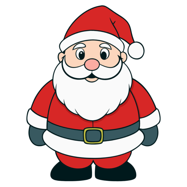 Cute Santa Claus Clipart - Standing