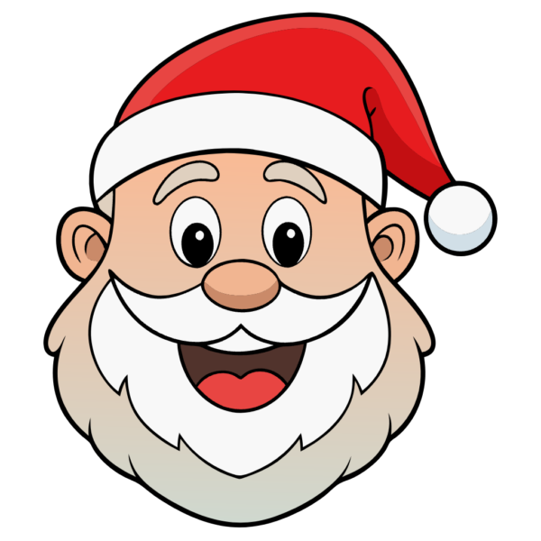 Santa Face Clipart Laughing