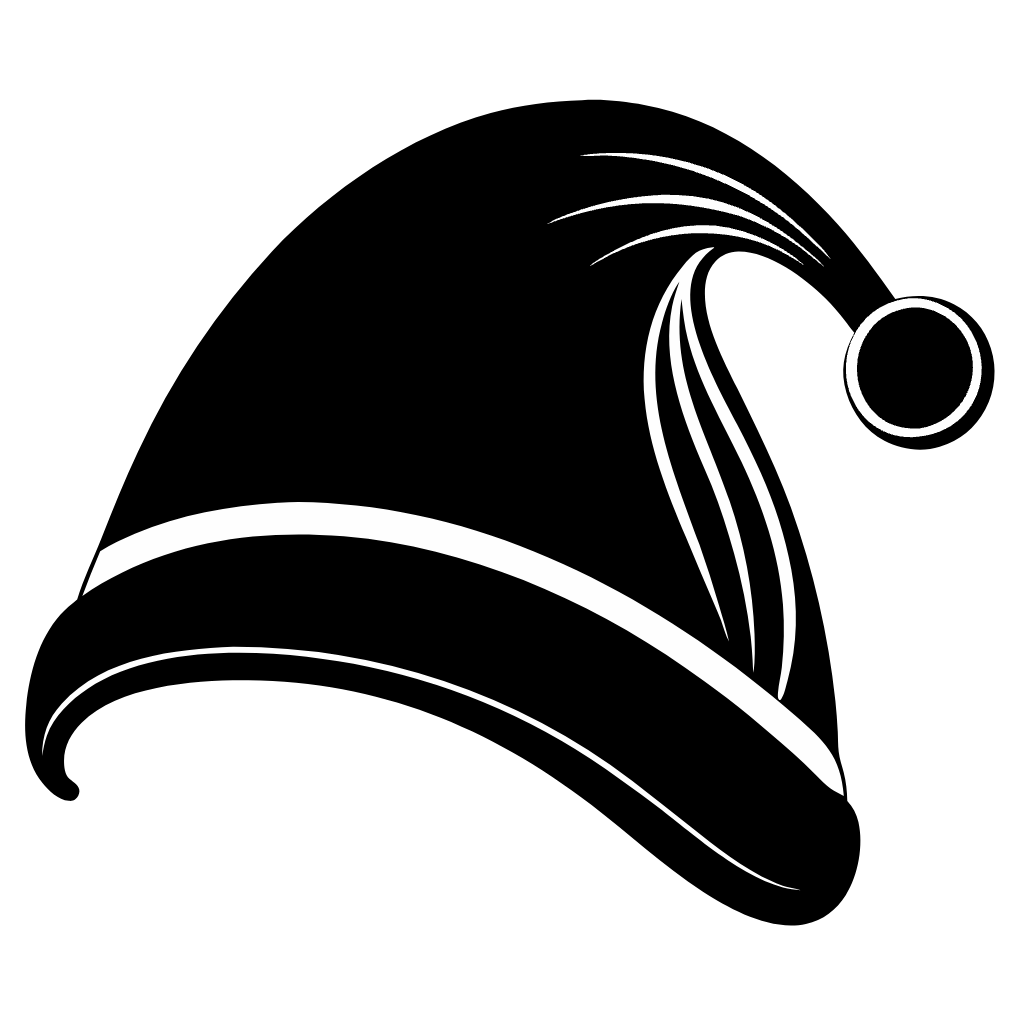 Santa Hat Clipart Silhouette