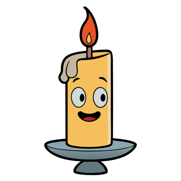 Melting Candle Clipart