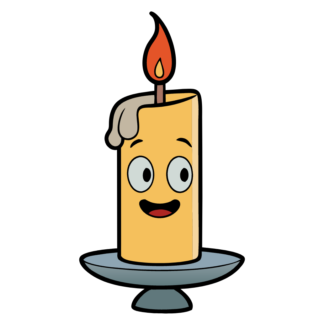 Simple Candle Clipart