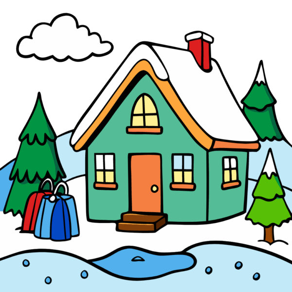 Snow house - Winter Clipart