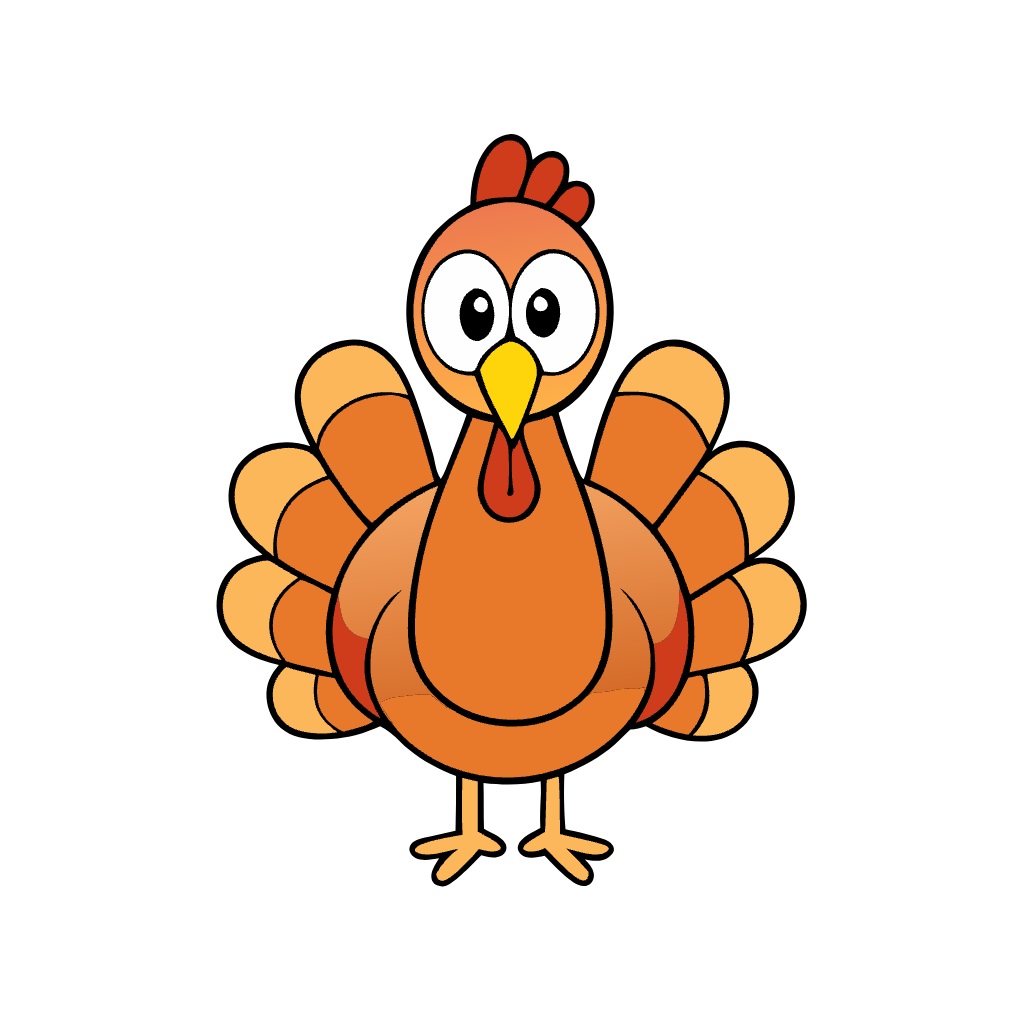 Thanksgiving Turkey - Clipart - Cartoon