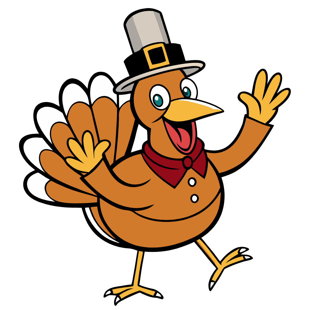 Thanksgiving Turkey Clipart - Dance Draping 01