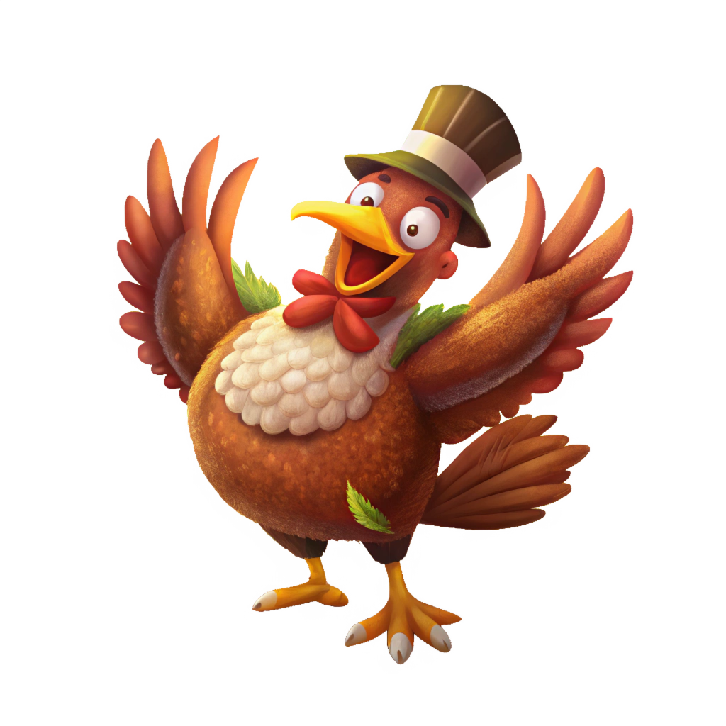 Thanksgiving Turkey - Dabbing Dance - Illustration