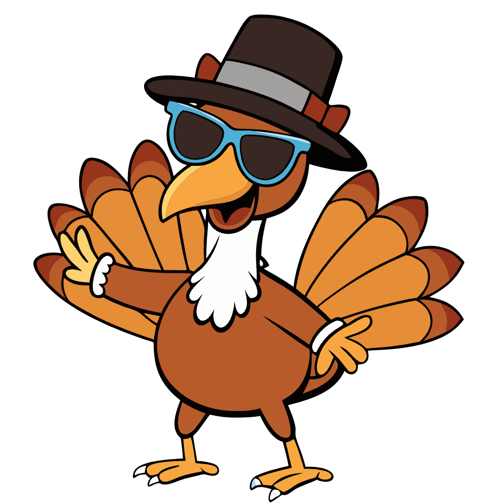 Thanksgiving Turkey - Sunglass - With Hat