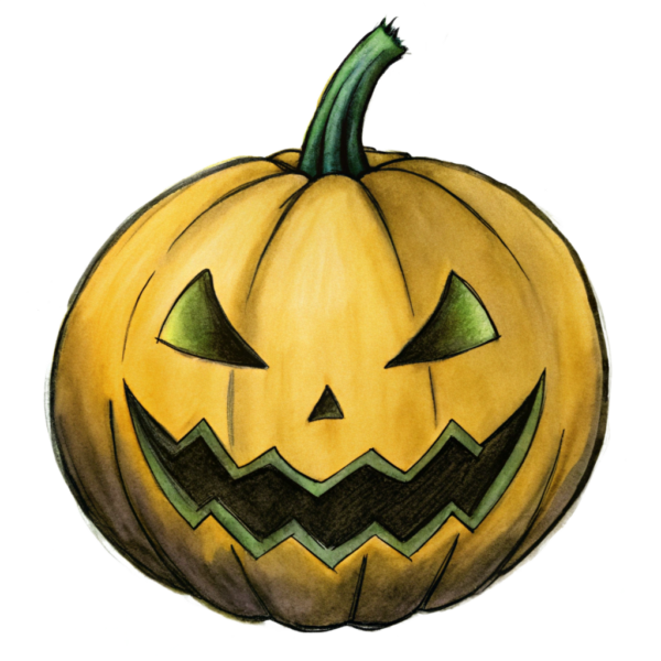 Scary Halloween Pumpkin Clipart