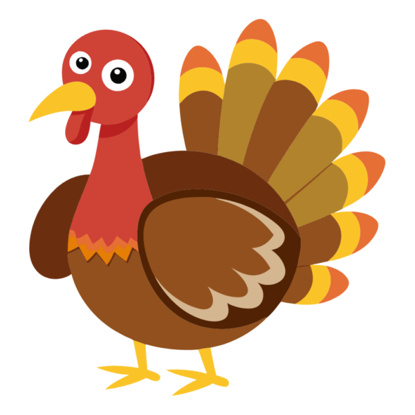 Lazy Cartoon Turkey Clipart